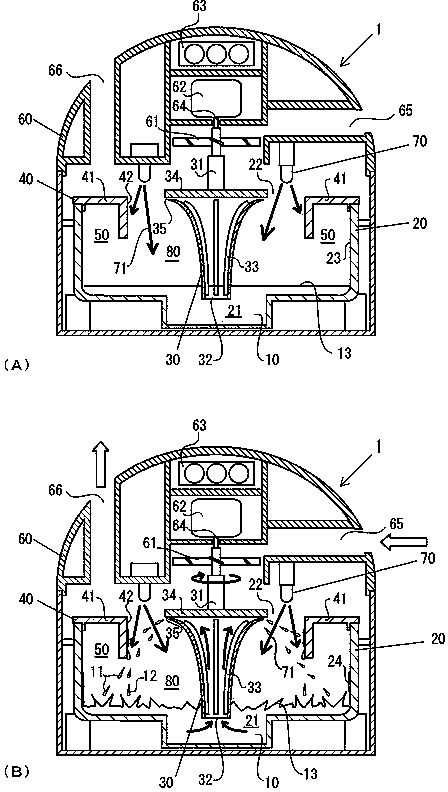 Chlorine-dioxide-gas generation device and medical-device sterilization box
