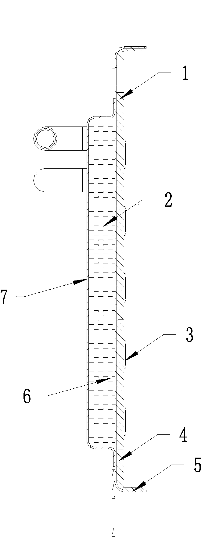 Radiating structure of fish gathering lamp