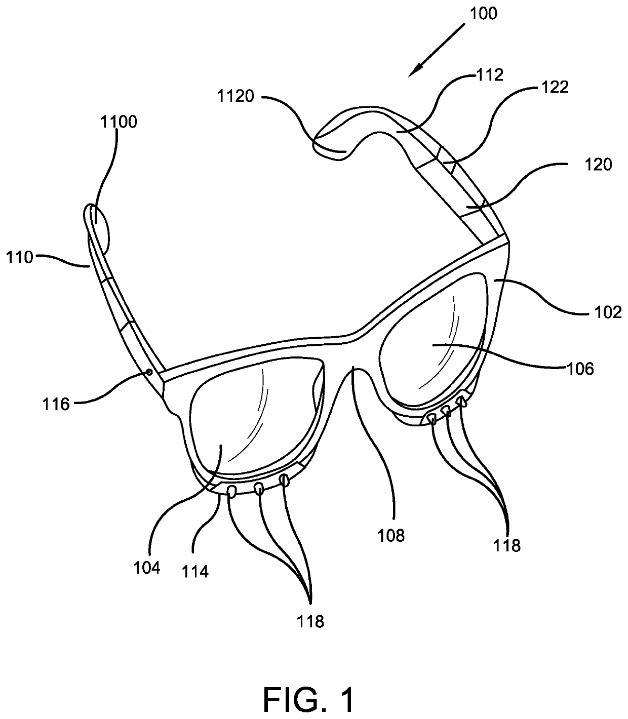 Ultraviolet Rays Radiating Personal Protective Eyewear Device