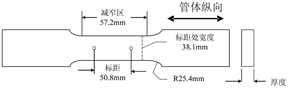 Method and device for determining uniform ductility of hi-grade steel pipeline steel pipe