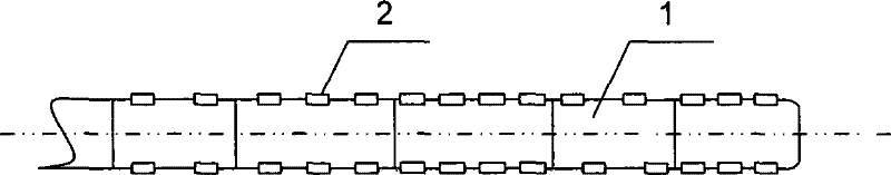 Controllable acid distributing tube and controllable acid distributing method