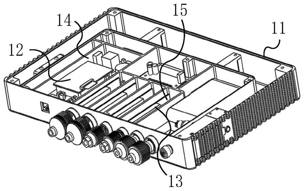 Flashover locator detection unit shielding device