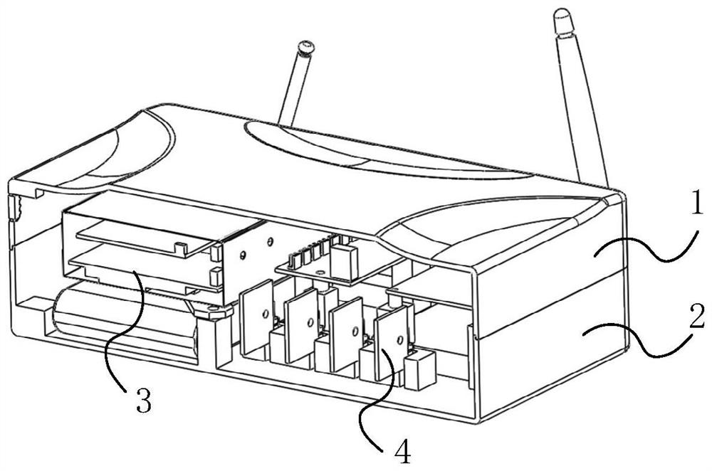 Flashover locator detection unit shielding device