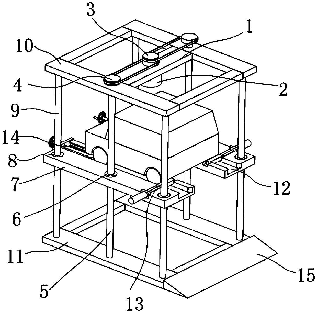 Lifting platform for new energy vehicle maintenance