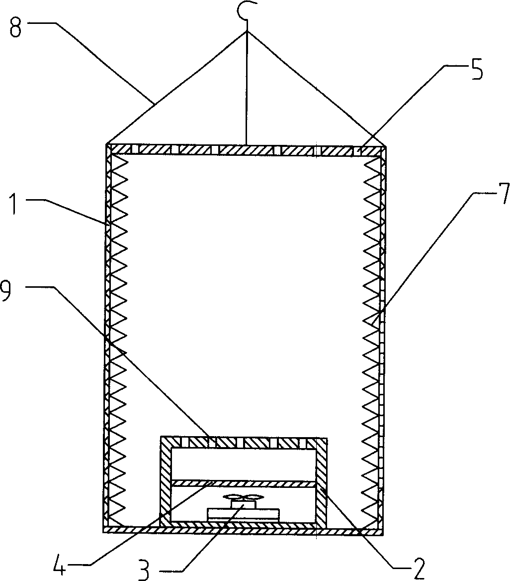 Portable clothes drier capable of being hung