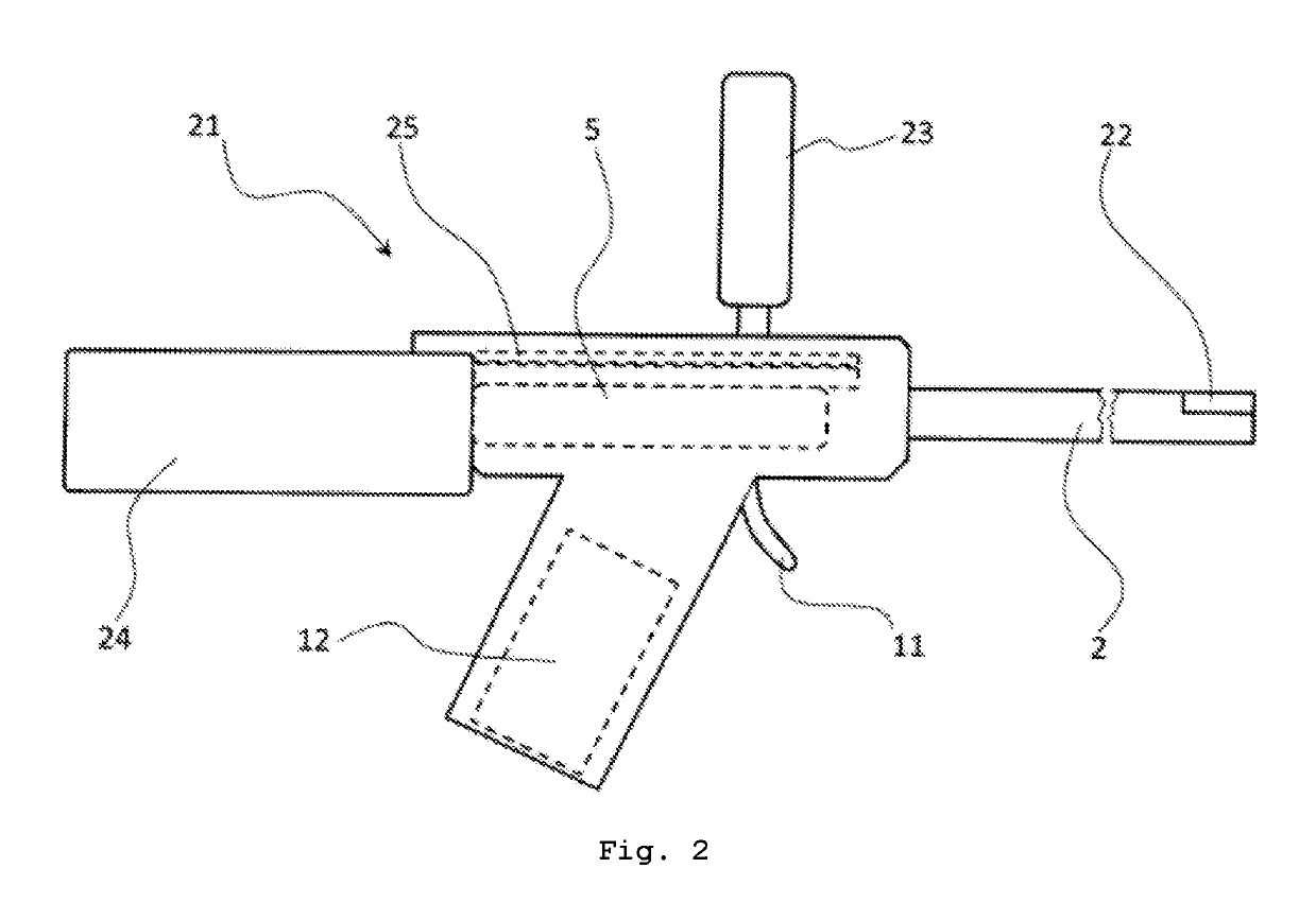 Device for artificially inseminating a mammal