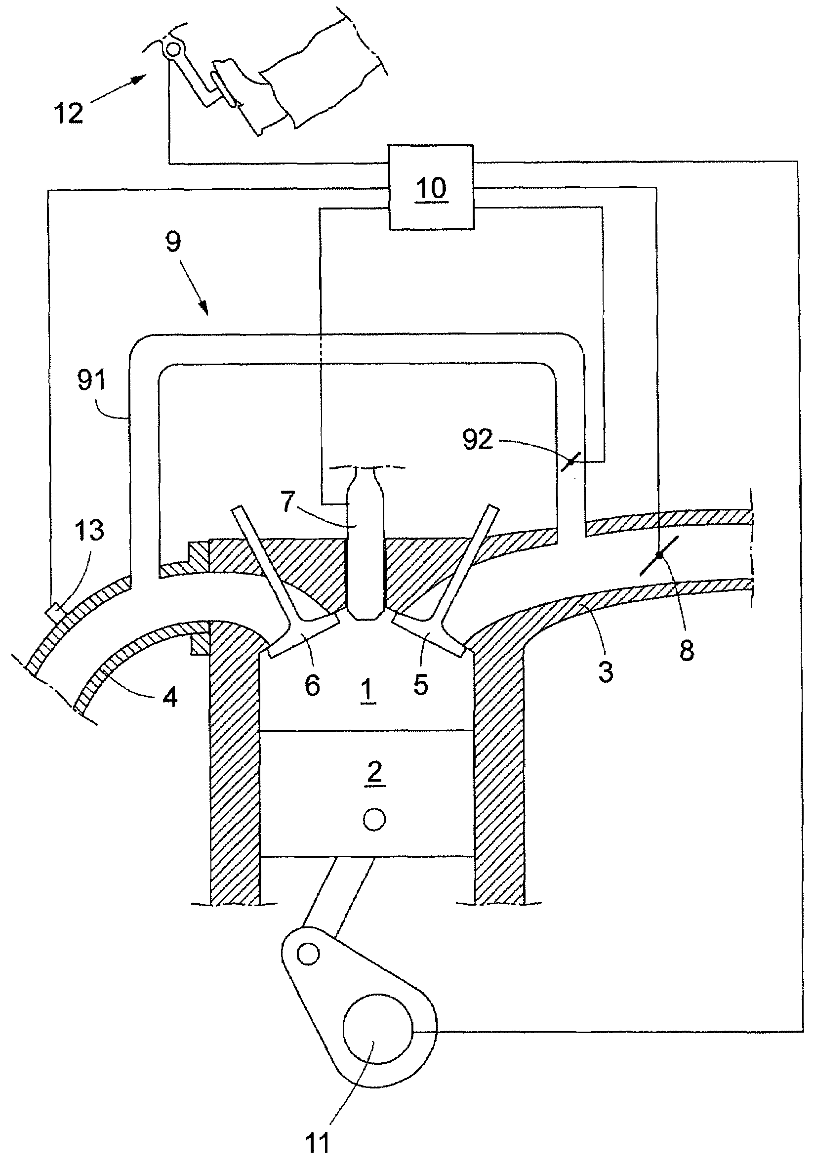 Internal combustion engine and a method for such an engine