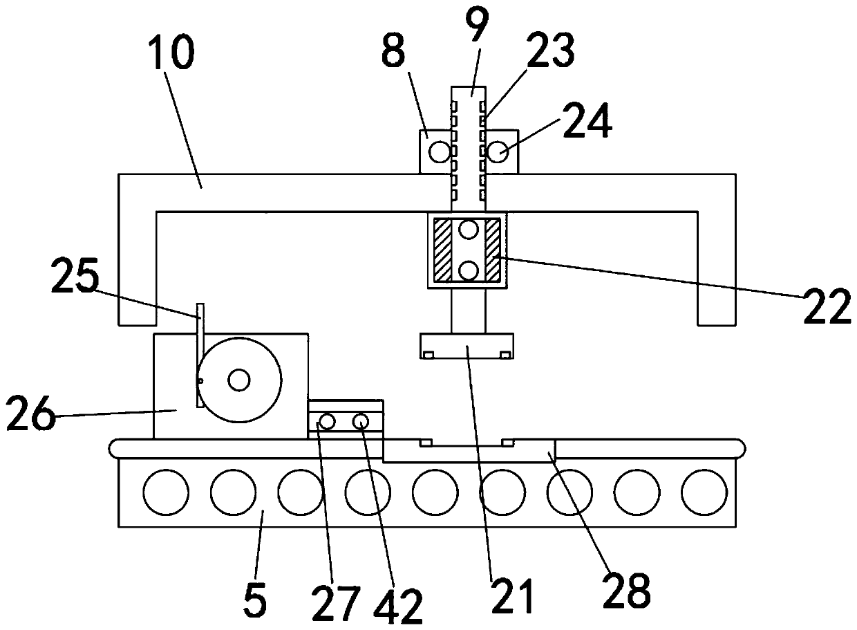 Edge sealing device for mask formation and using method thereof