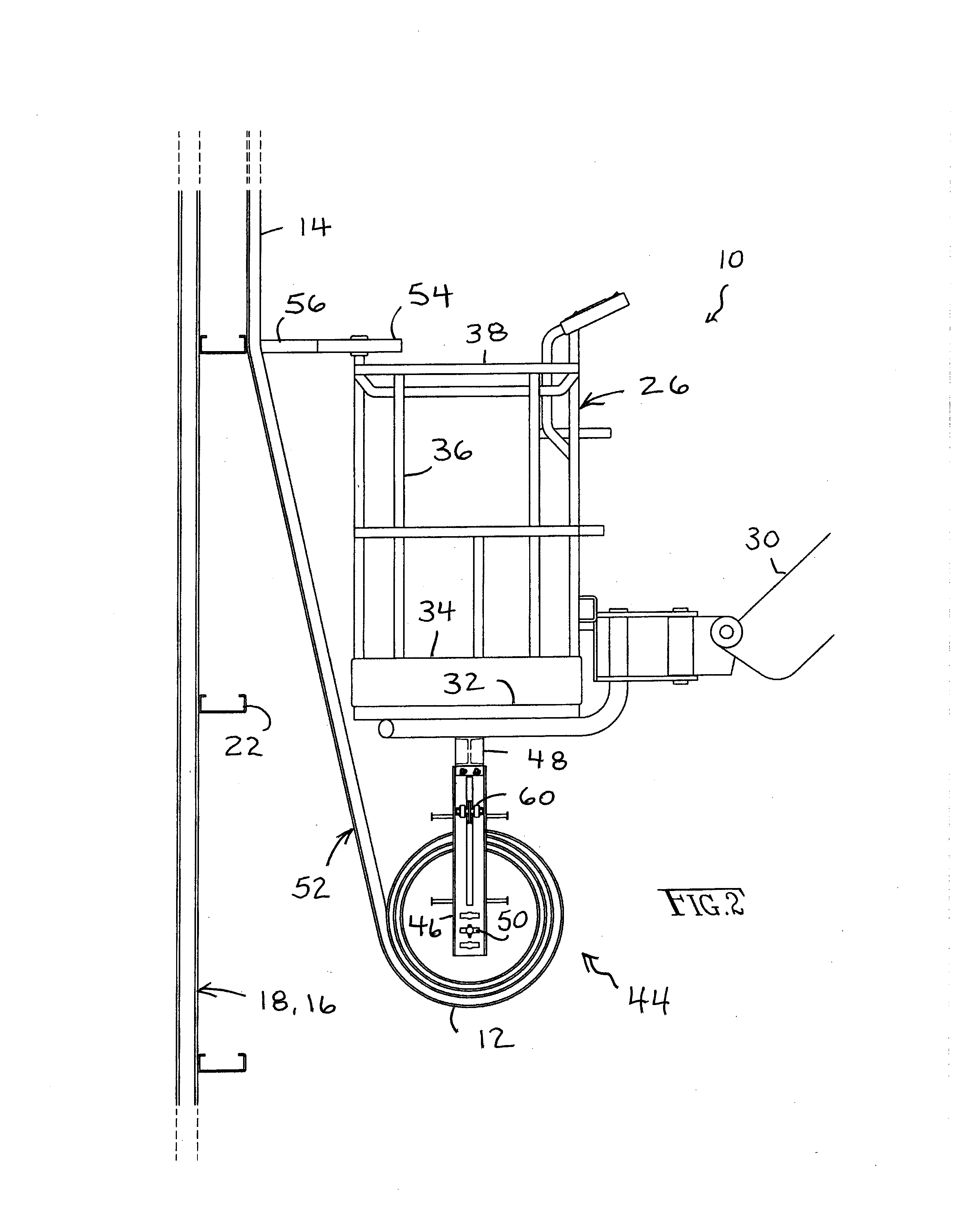 Apparatus for unrolling rolls of insulation in vertical strips from the top down