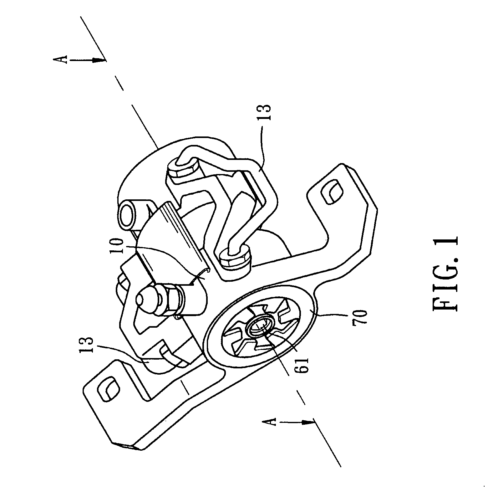 Hydraulic caliper brake assembly for a bicycle
