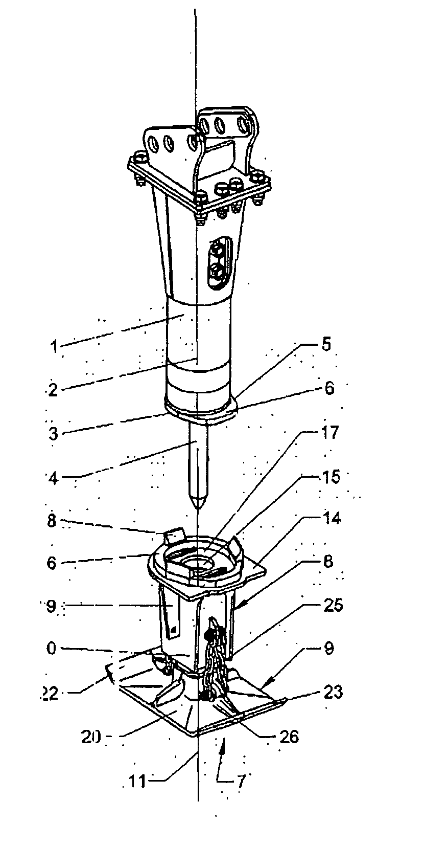Ramming Device To Be Assigned To A Rock Breaker
