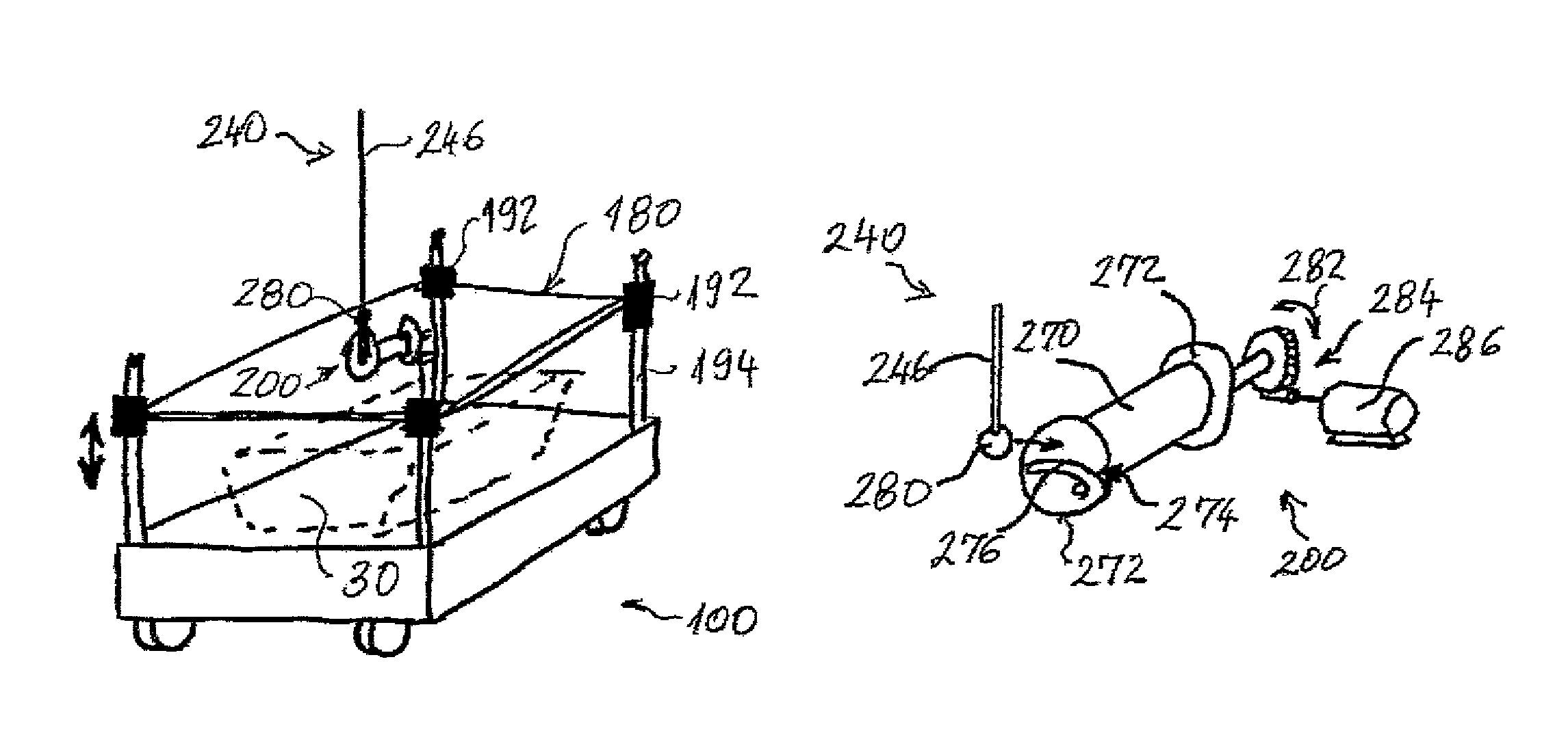 Arrangement for storage, warehouse rack and handling machine particularly for such an arrangement