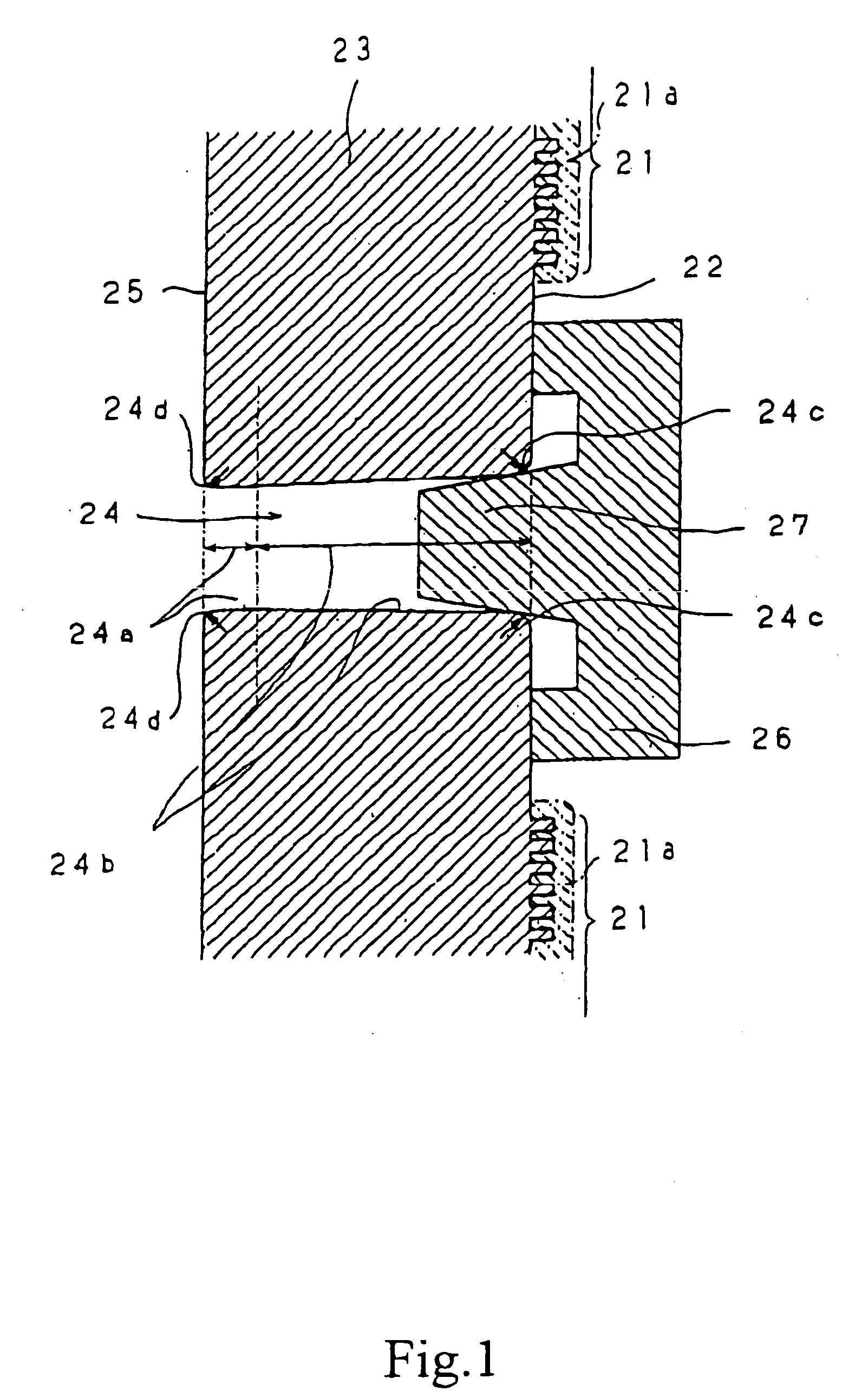 Disk substrate, mold apparatus for injection molding the same, and disk substrate taking-out robot