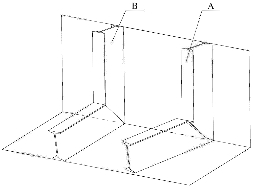 Hopper plate joint butt joint structure and hopper applying butt joint structure