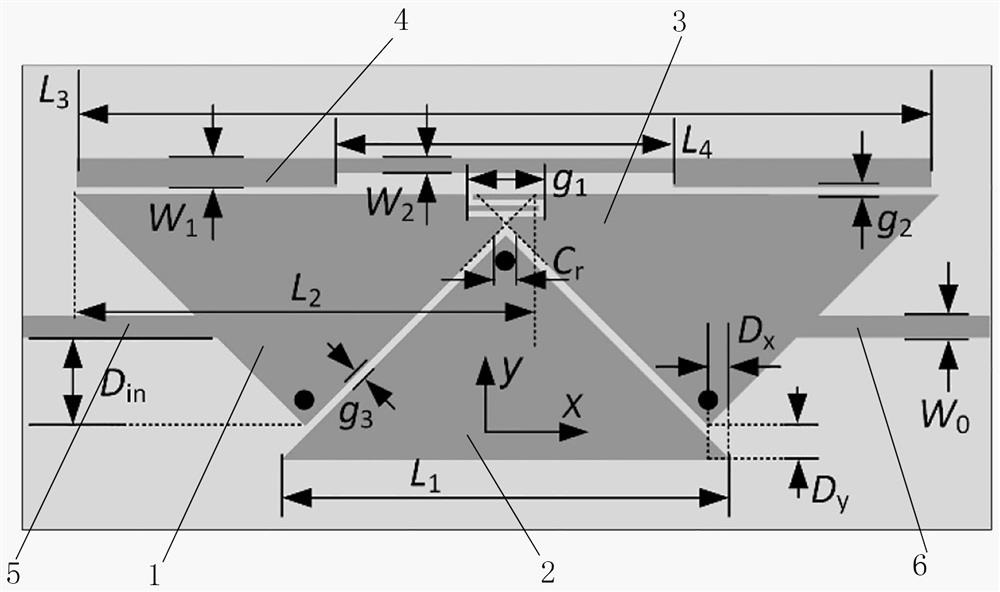 Four-order microstrip band-pass filter with diagonal coupling box type topological structure