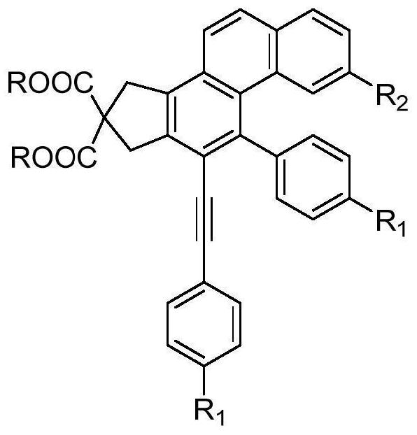 A kind of multi-substituted phenanthrene derivative and its preparation method