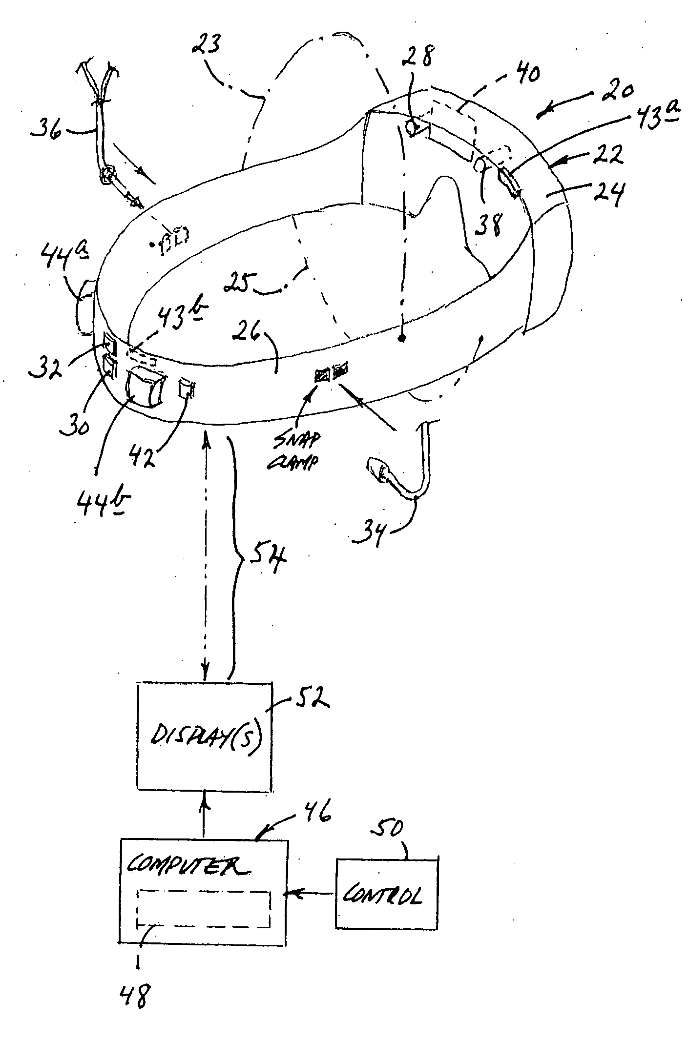 Head-stabilized medical apparatus, system and methodology