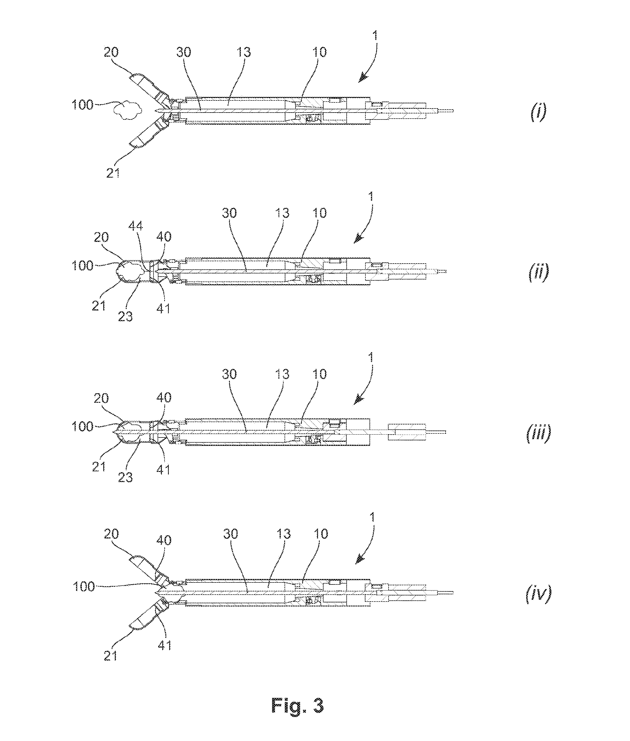 Endoscopic device for multiple sample biopsy