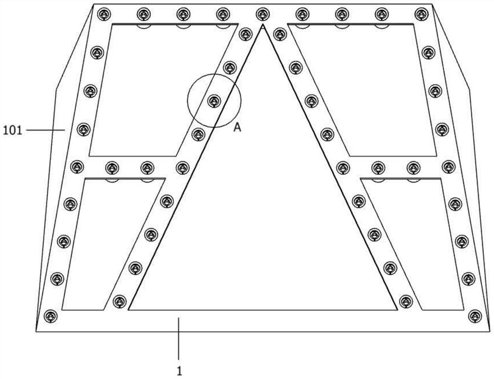 Non-staff electric power tower anti-climbing structure with personal safety protection function