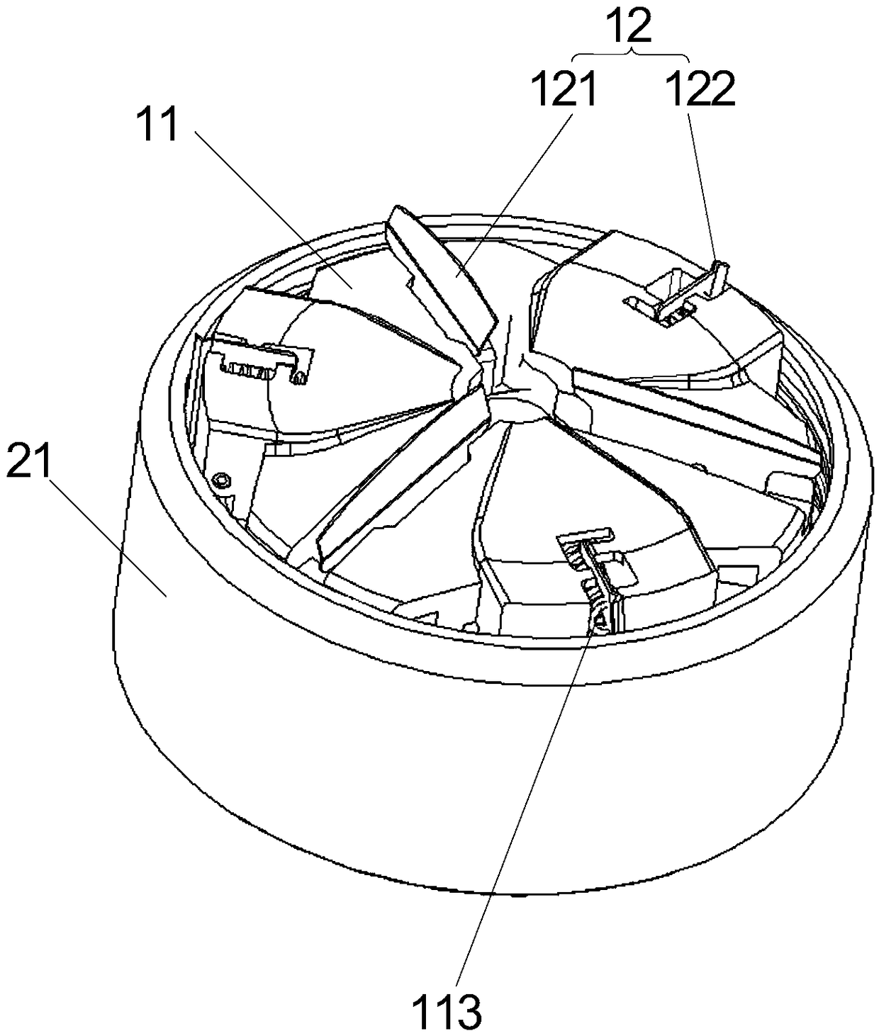 Shaver and rotating cutting knife head thereof