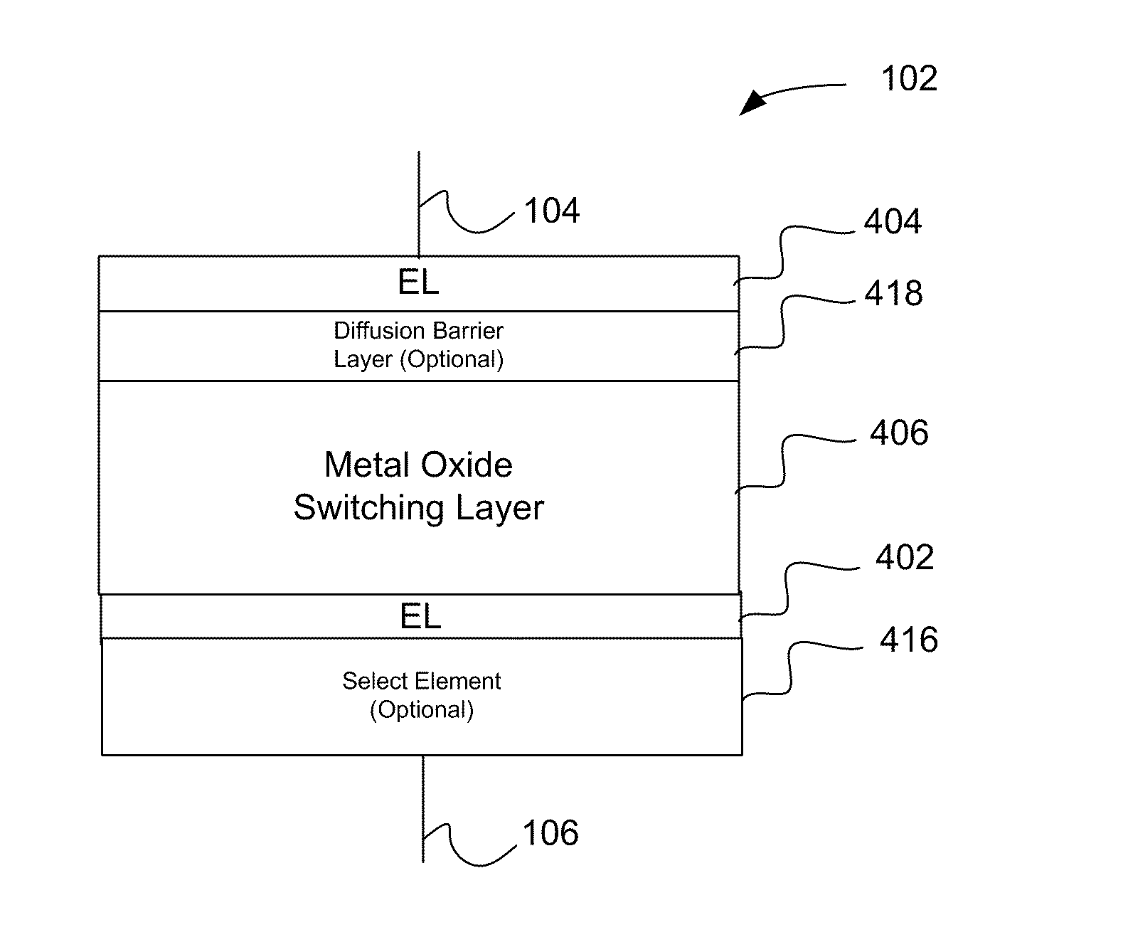 Resistive switching memory element including doped silicon electrode