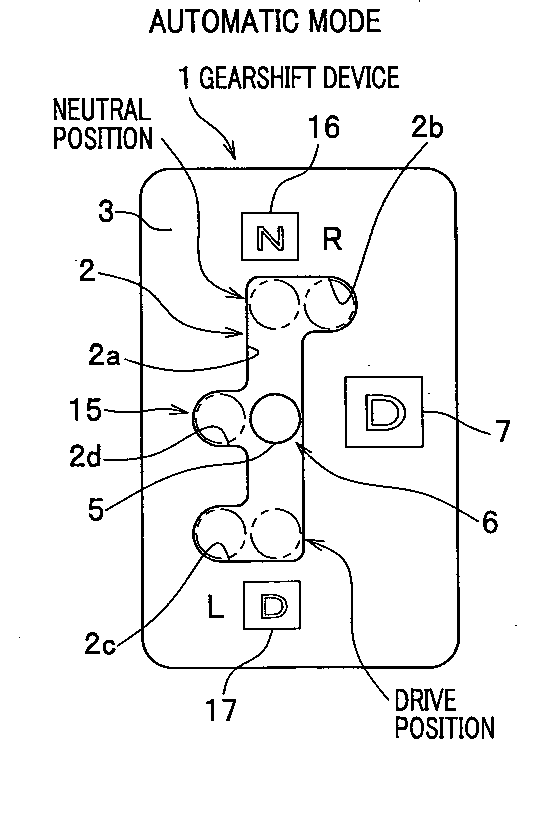 Gearshift device and method of controlling same