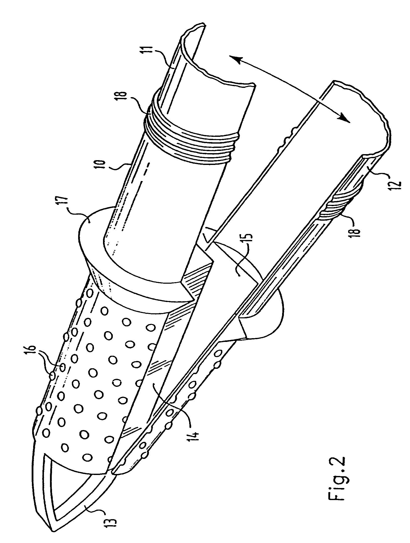 Device for taking and examining samples