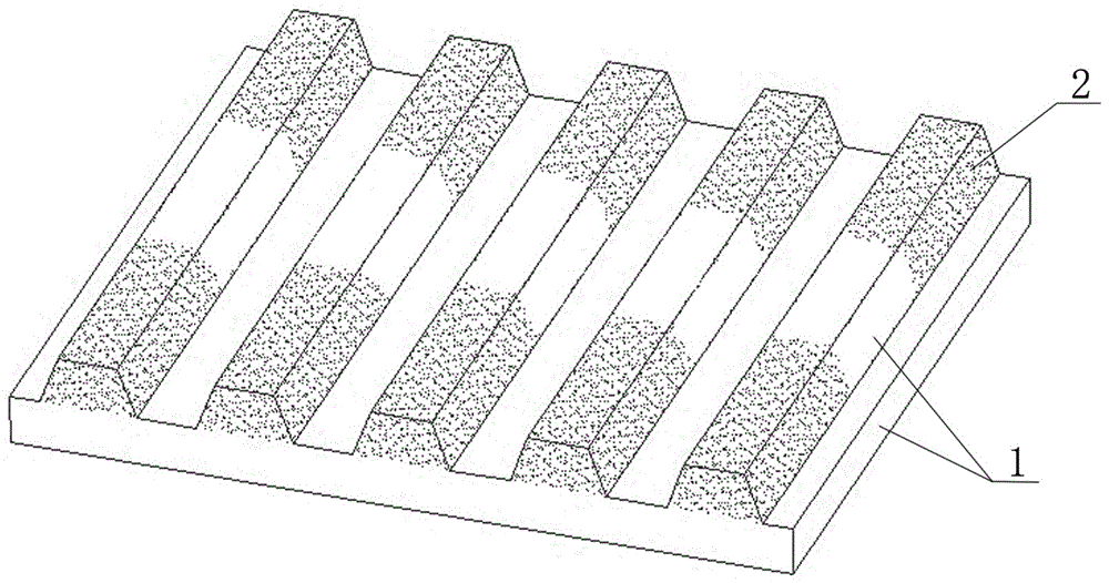 A method for preparing a composite jaw plate of a jaw crusher