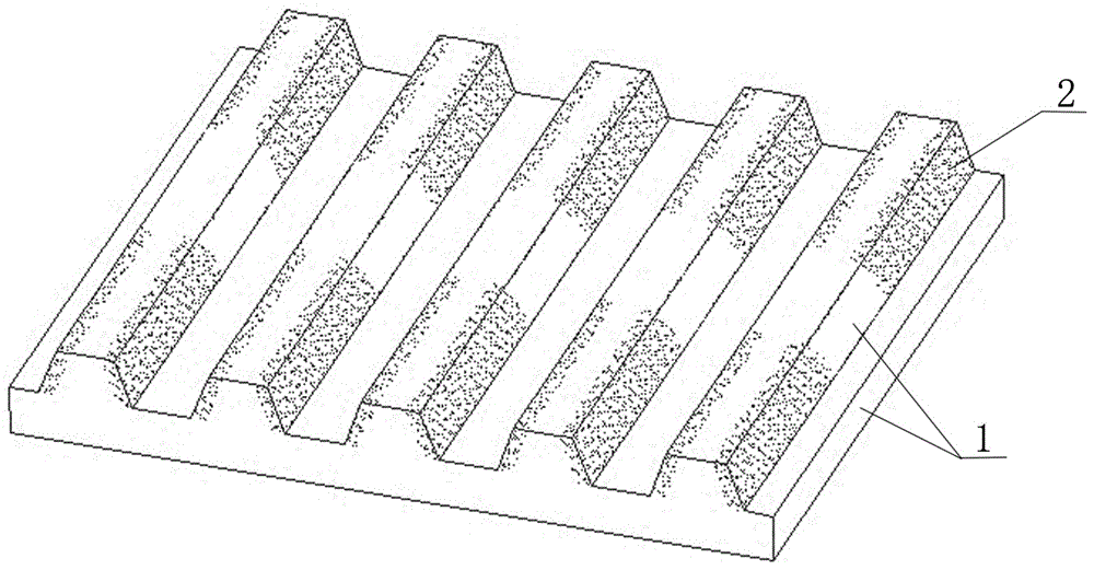 A method for preparing a composite jaw plate of a jaw crusher