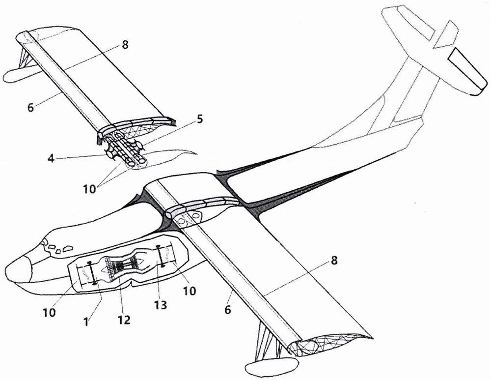 Pneumatic fixed-wing aircraft