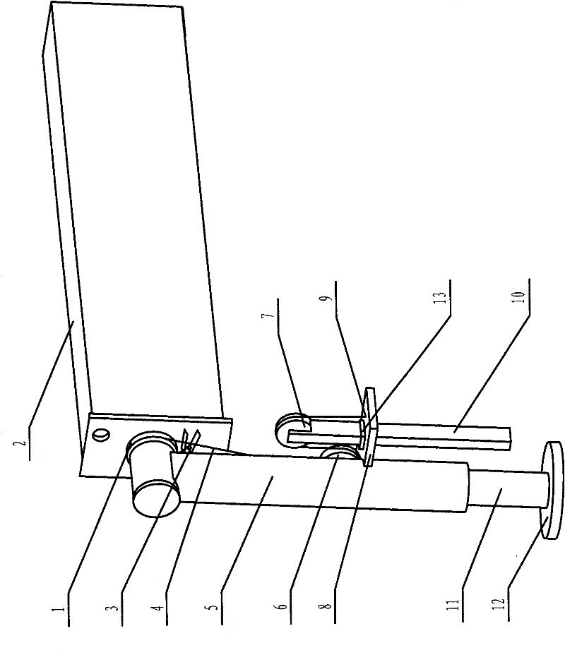 Push rod type automatic turning device for legs