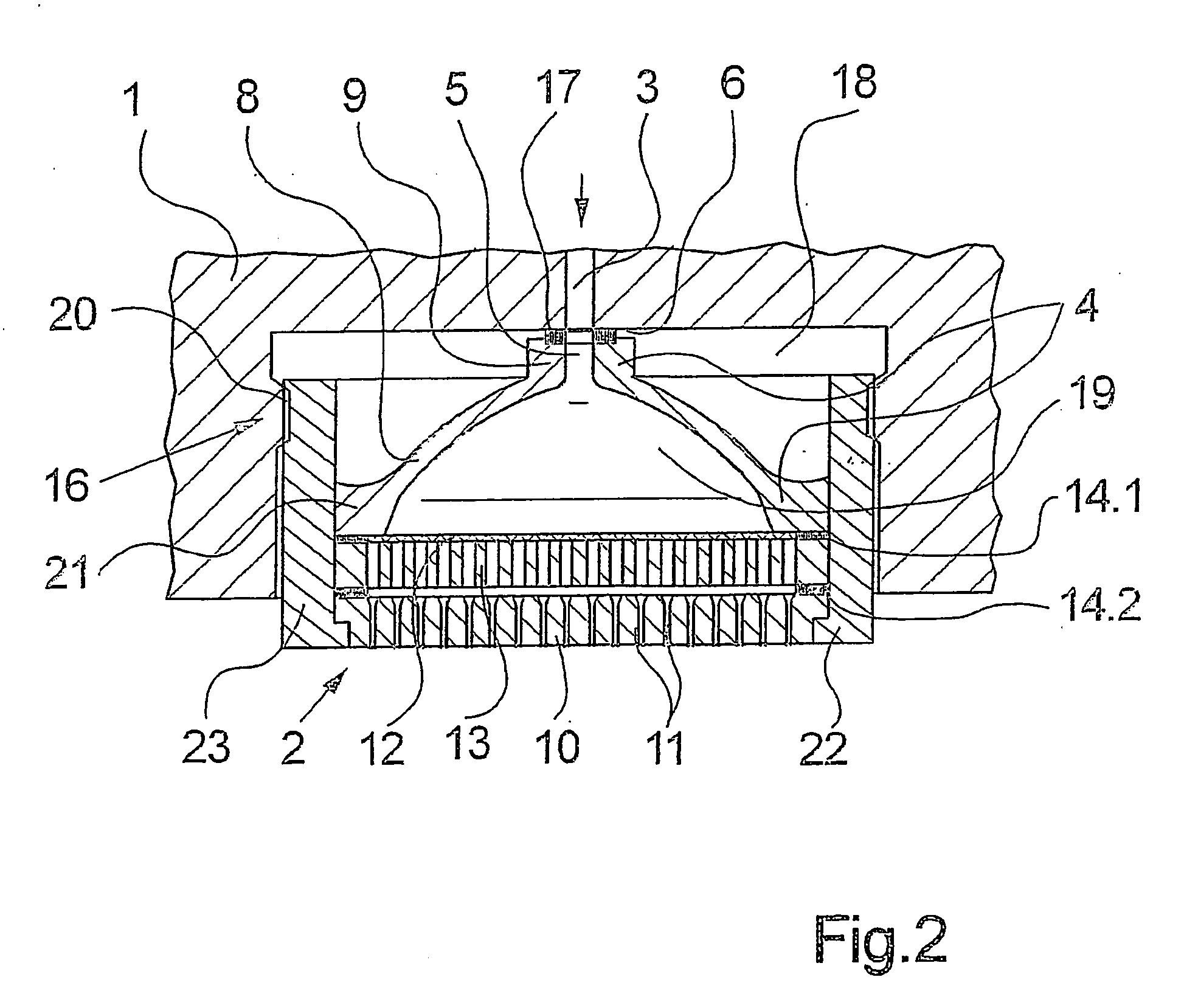 Apparatus for melt-spinning filaments in a yarn forming operation