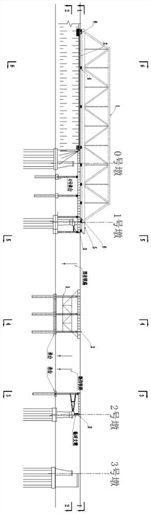 Single-line single-span railway steel truss girder dragging installation construction method and single-line single-span railway