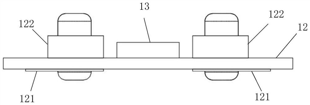 Lamp strip end cover assembly and LED lamp strip structure