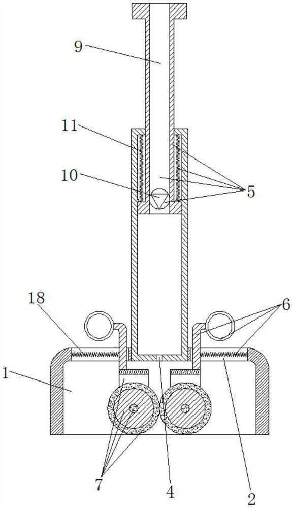 Medicine applying device for burn scars