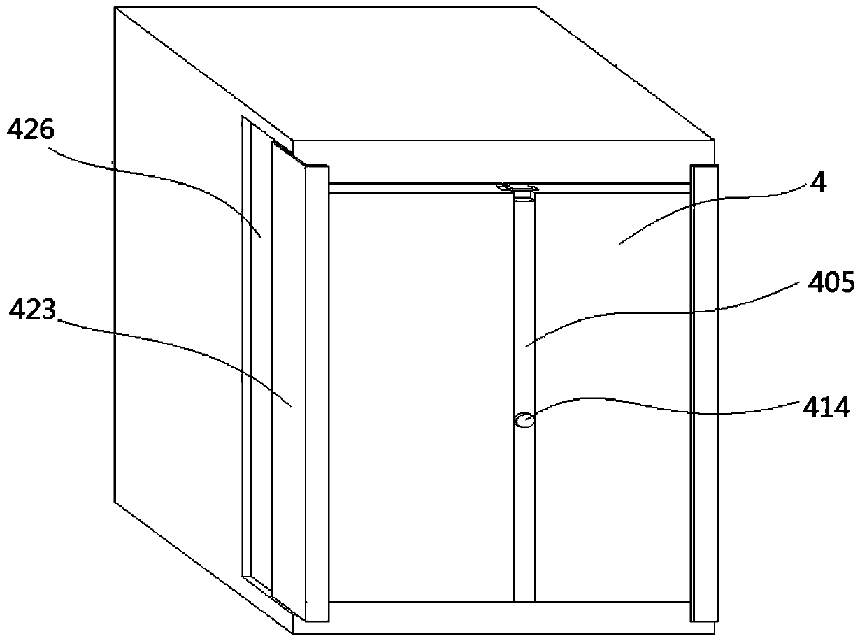 Electrical equipment box door convenient for opening and closing and electrical equipment box with the cabinet door