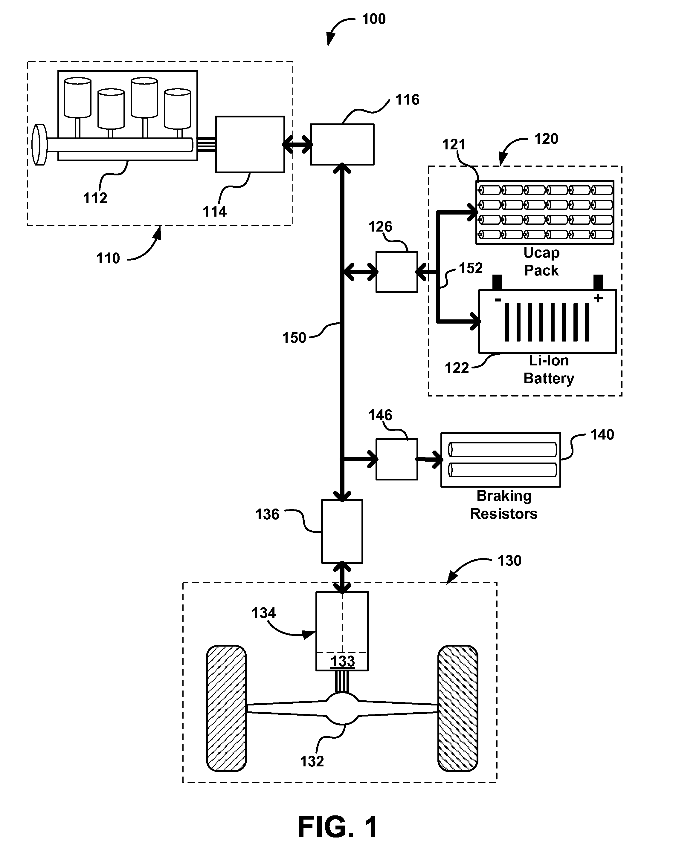 Propulsion Energy Storage Control System and Method of Control