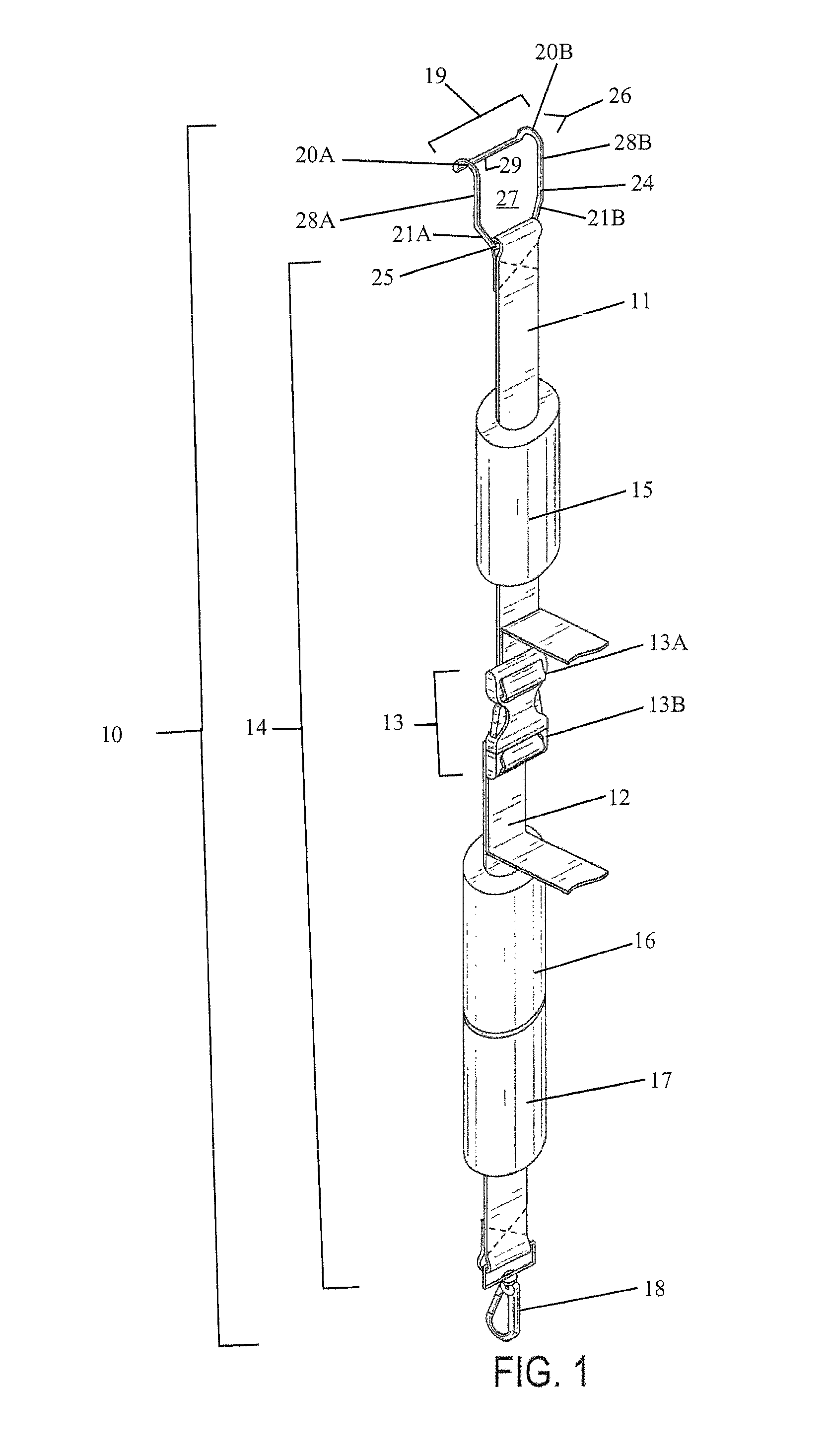Vehicle tie-down device for hauling a load