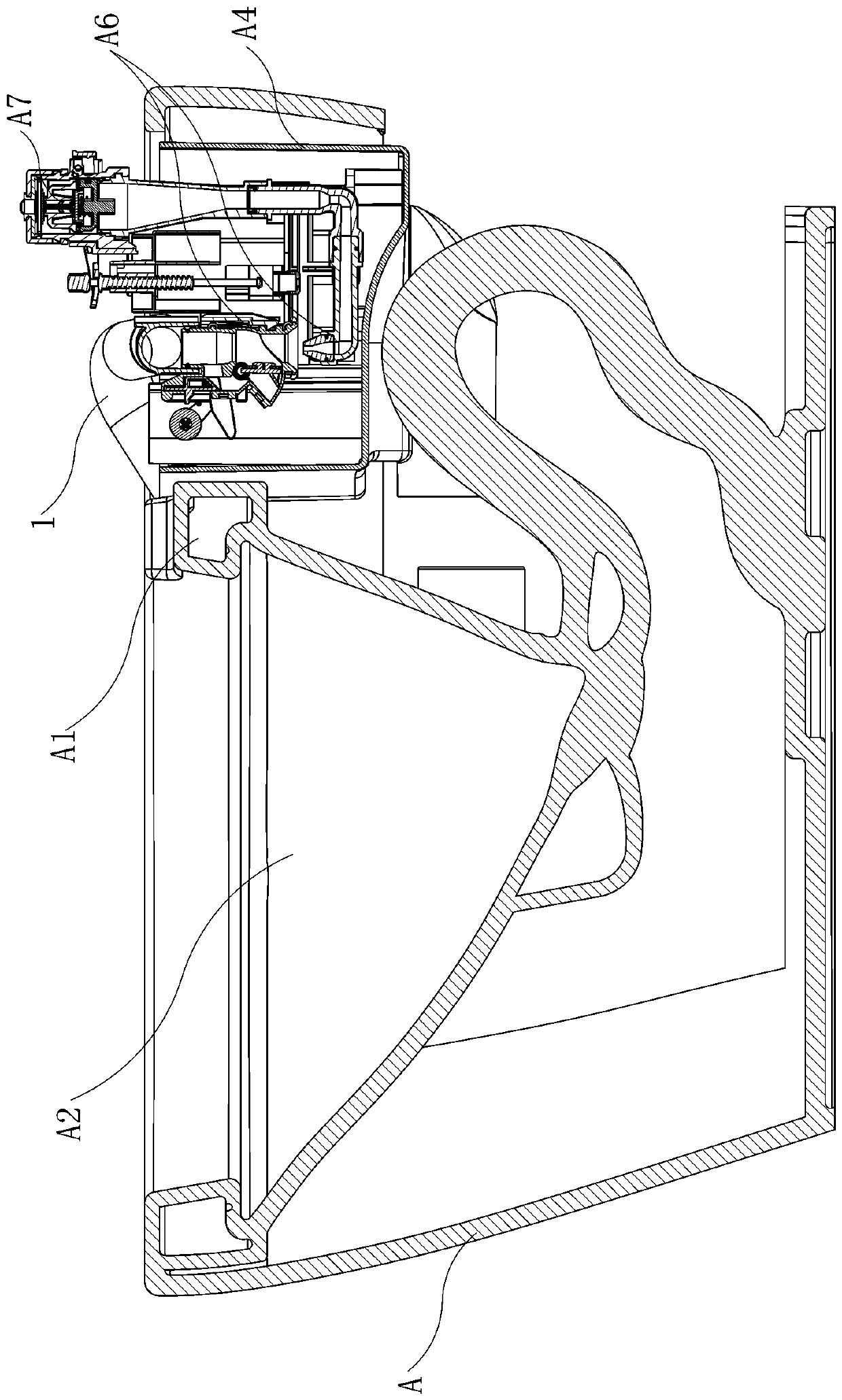 Flushing system of low-water-tank closestool