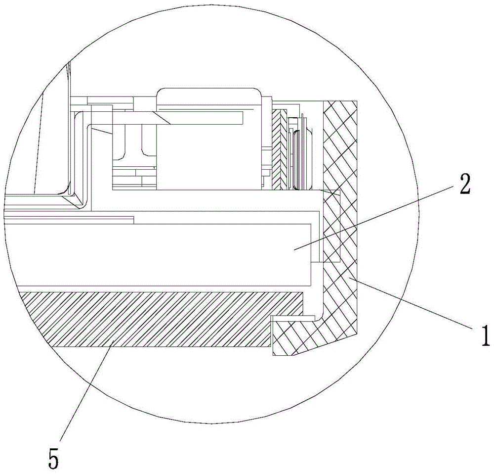 Extremely narrow frame structure of display device