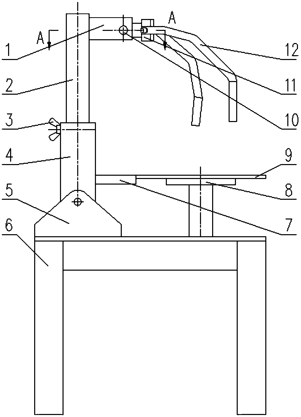 A silica gel dumping tool for replacing silica gel of a transformer respirator