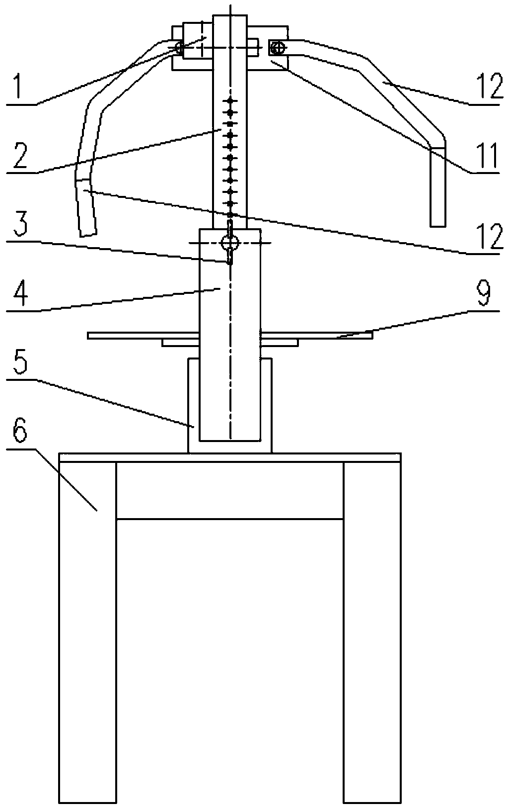 A silica gel dumping tool for replacing silica gel of a transformer respirator