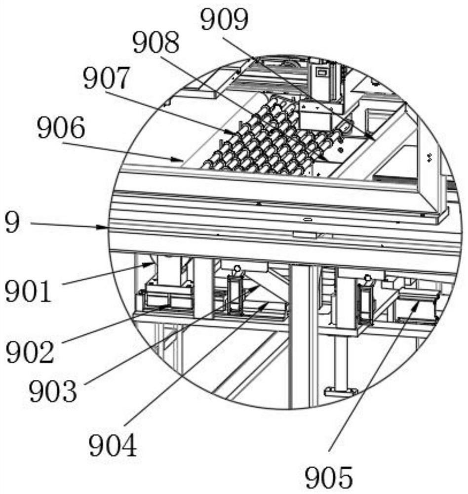 Automatic material placing machine for flexible hot-pressing process