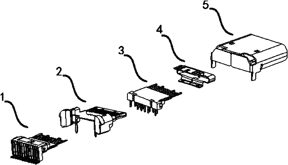 Precision high transfer rate usb electrical connector