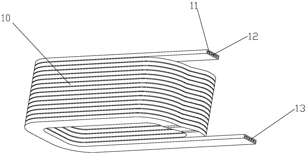 Hub motor winding capable of dissipating heat easily