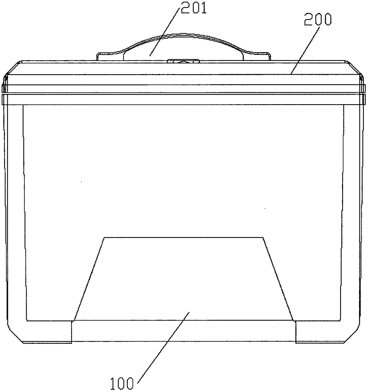 Special anti-explosion and flame-retardant box for airplane passenger cabin