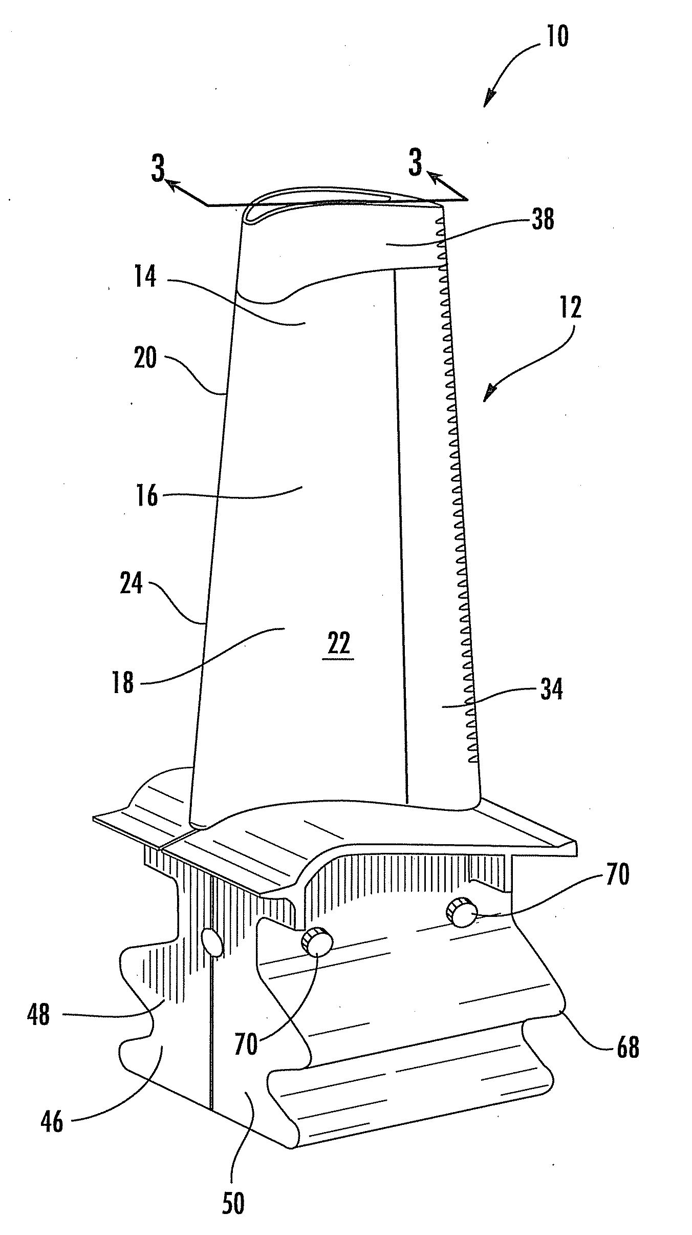 Multiple Piece Turbine Engine Airfoil with a Structural Spar