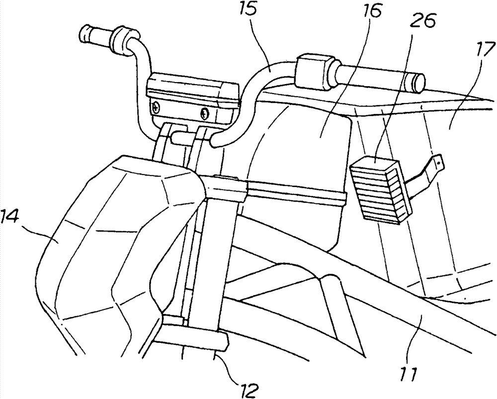 Electrical device for use in motorcycle