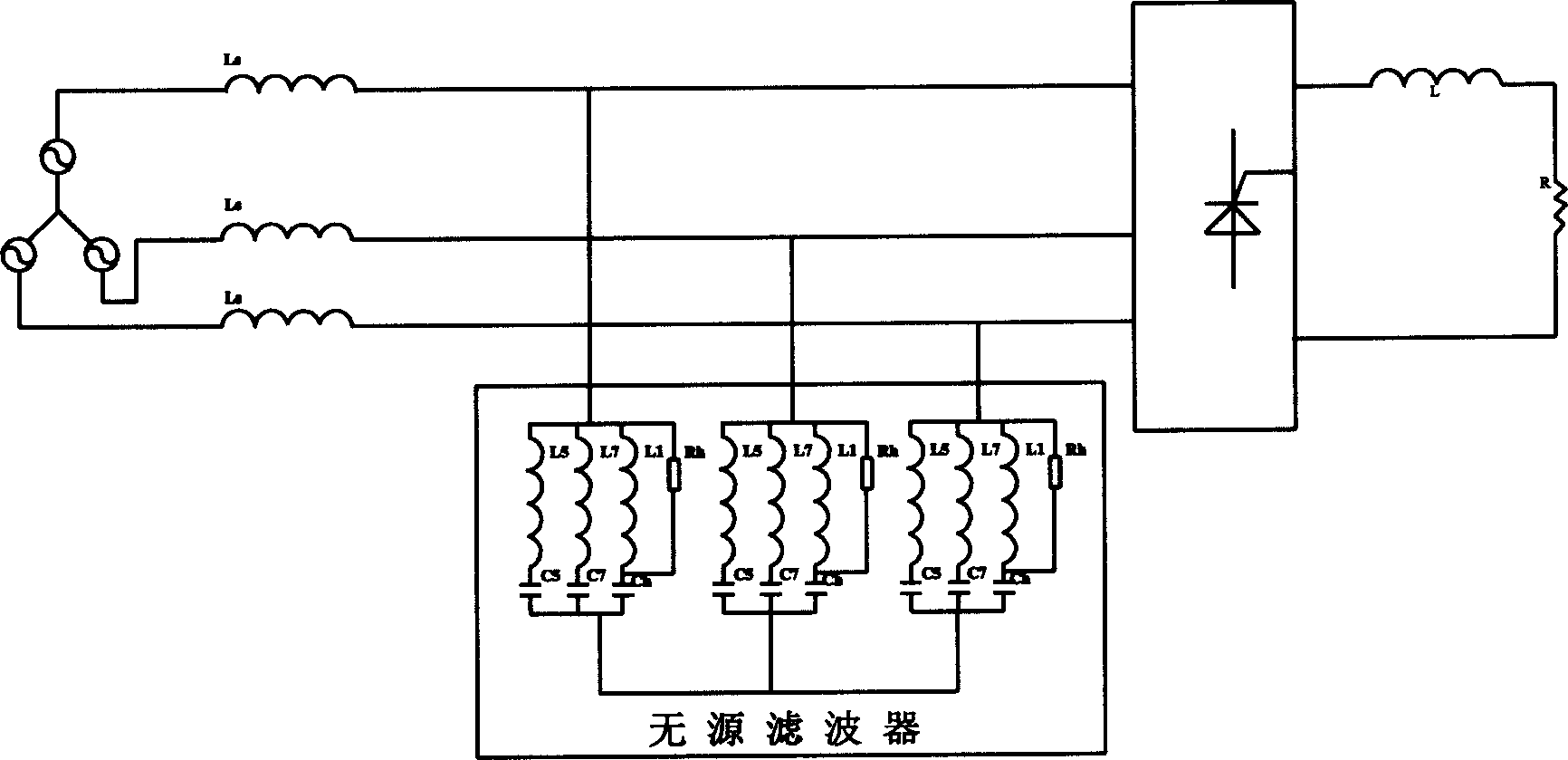 Synthetized compensation device in electric power system and synthetized compensation method