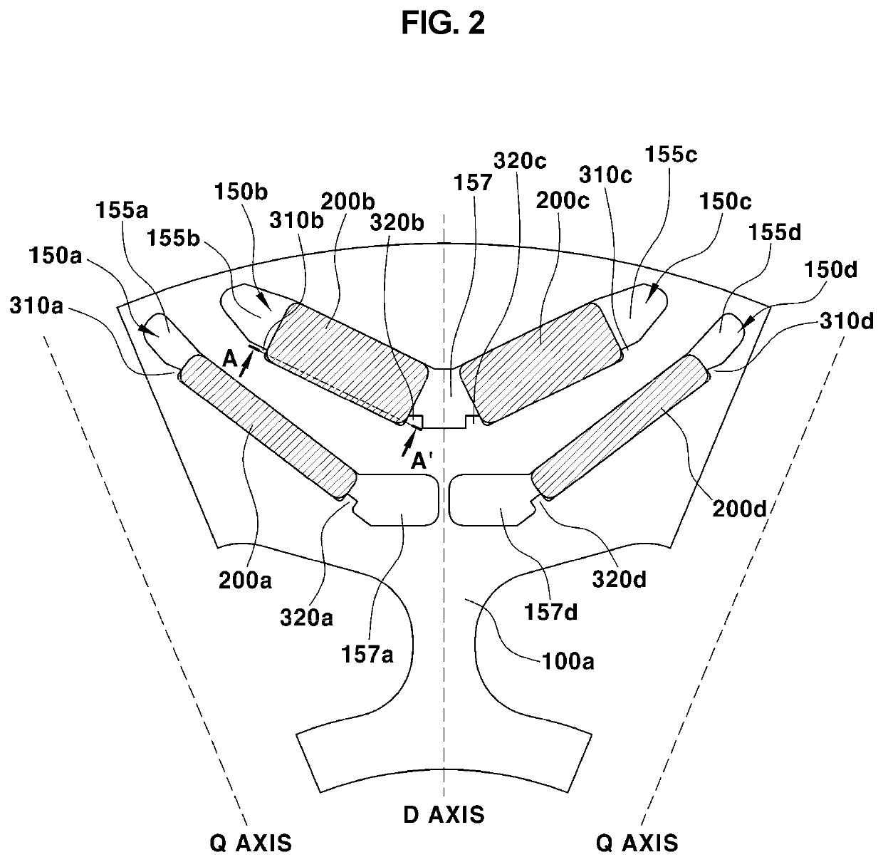 Rotor drive applied to drive motor with a structure in which removes a fixation jaws for holding a permanent magnet